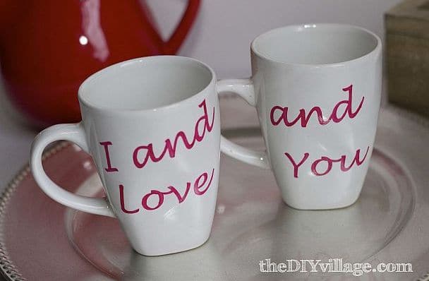 Valentines Mugs by The DIY Village