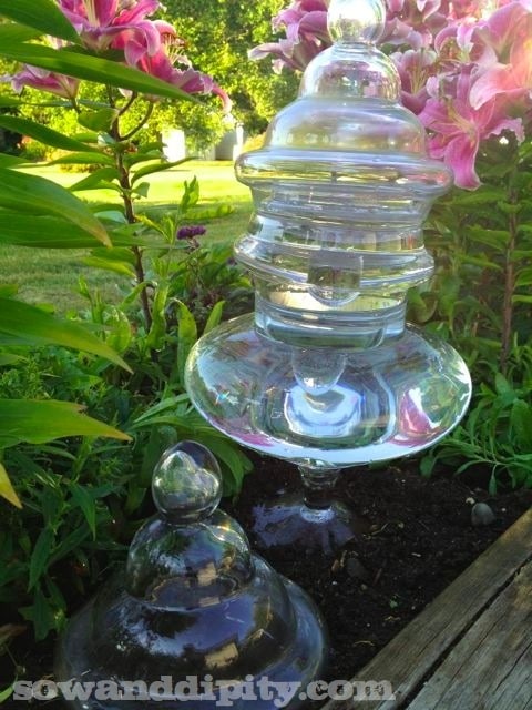 glass garden art