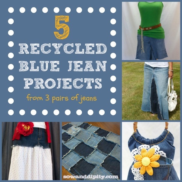 5 recycled blue jean projects