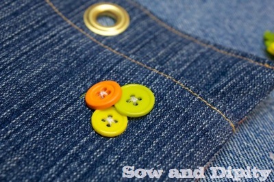 buttons on the pocket