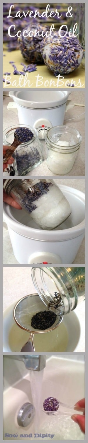 Lavender and Coconut Oil Bath BonBons