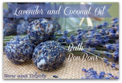 lavender and coconut oil bath bon bons