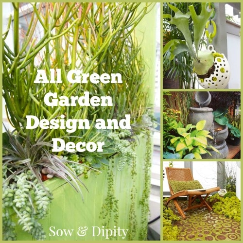 All Green Garden Design and Decor