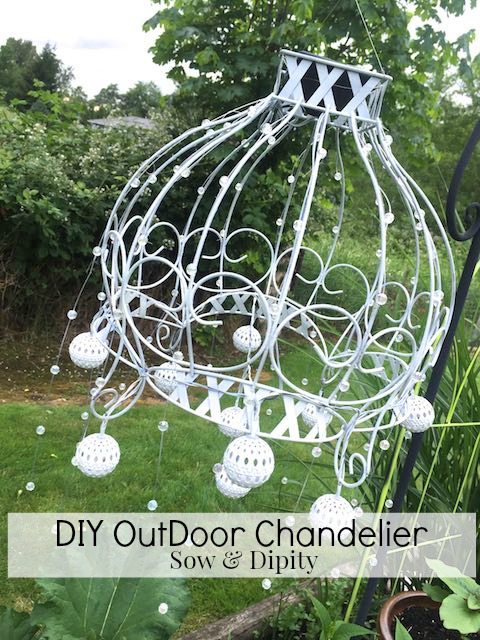 DIY Outdoor Chandelier