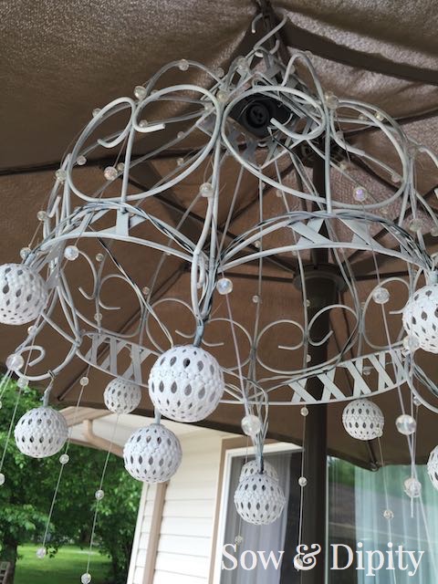 Outdoor chandelier